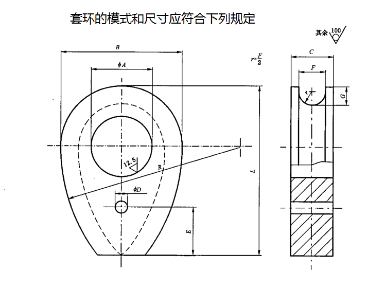 重型套环 